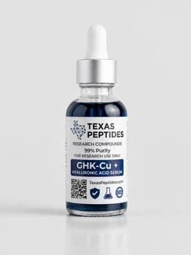 GHK-Cu + Hyaluronic Acid Serum (1.11% Copper Peptide Complex) research peptide
